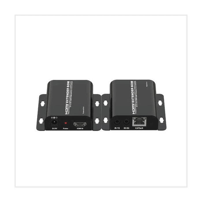HDMI Extender Over Single Cat5e/6 (60m, IR)