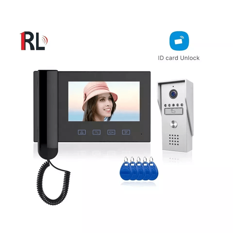 HOMSECUR 7” LCD Waterproof Video Door Phone - Doorbell Camera with Night Vision