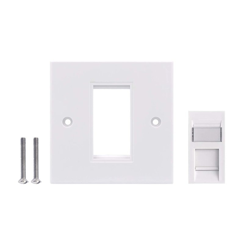 Cat6 RJ45 Ethernet Wall Socket Faceplate Network LAN Outlet