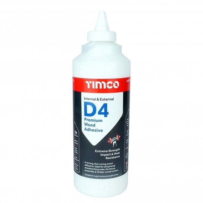 TIMCO D4 Premium Wood Adhesive – 1 Litre | Waterproof & Impact Resistant - Image 1