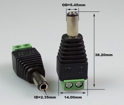 MALE POWER CONNECTOR 5.5-2.2-02
