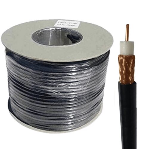 100M RG59P Power Cable Black-001