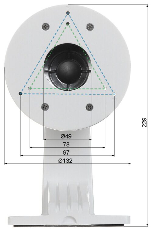 Hikvision - CCTV Camera Mount Bracket (White)