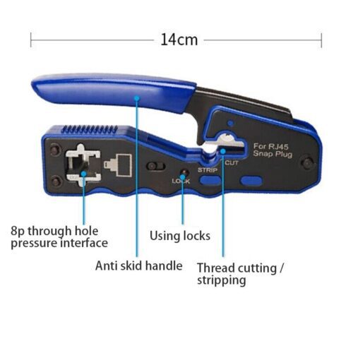 EZ 8P Crimping Plier-Dimensions
