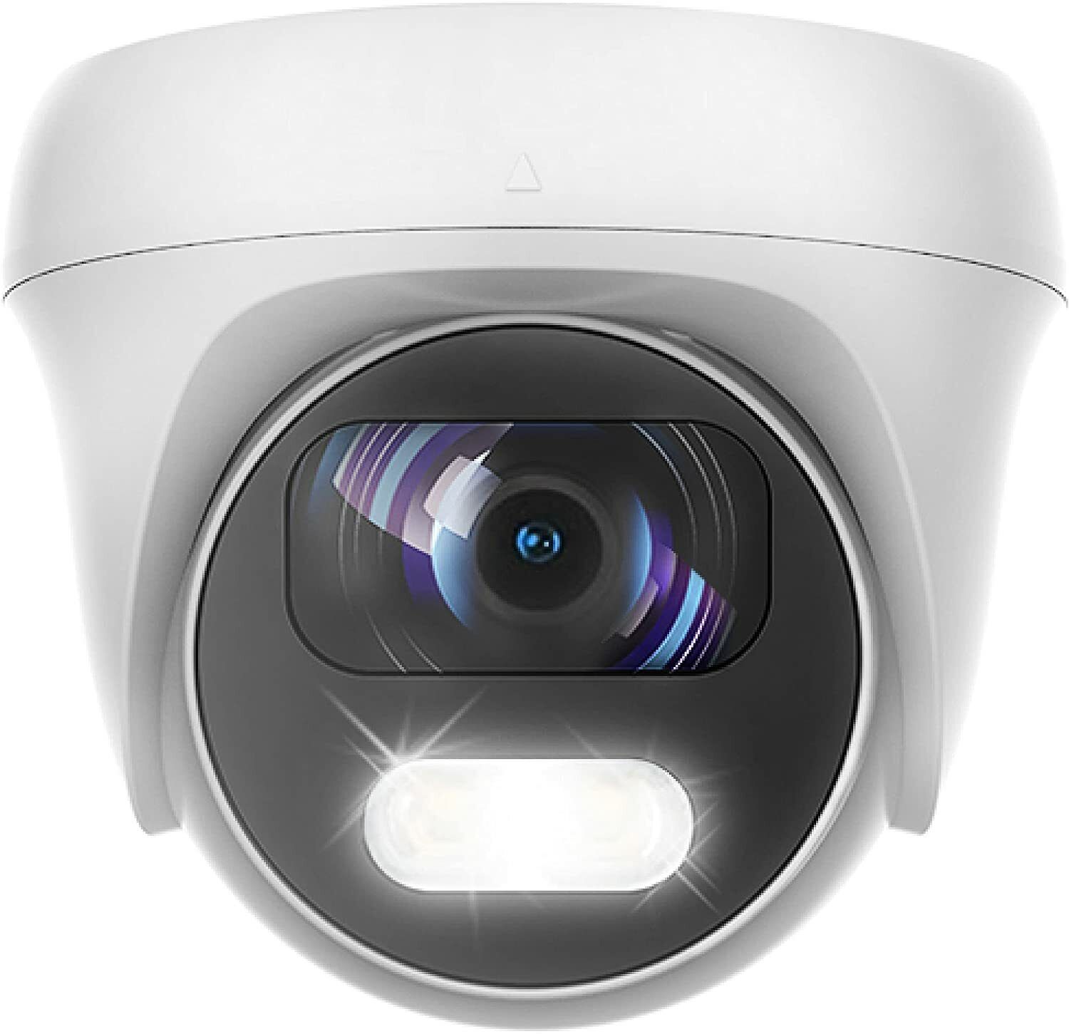 UKVision - 5MP HD ColorVu Warm Light Turret Camera (White)