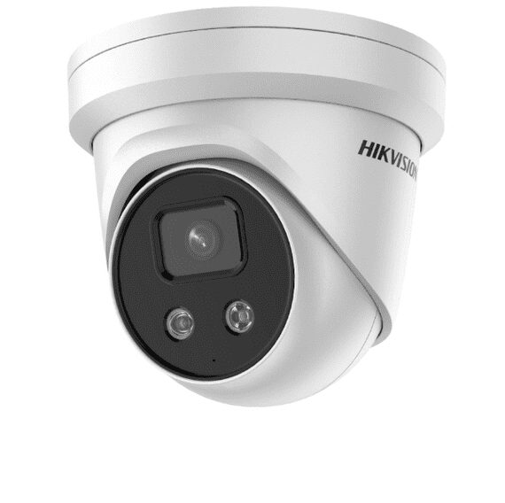Hikvision 4 MP AcuSense Fixed Turret Network Camera (White)