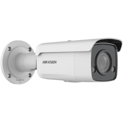 Hikvision - 8MP 4 K ColorVu Fixed Bullet Network Camera (White)