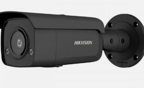 Hikvision - 4MP ColorVu Fixed Bullet Network Camera (Grey)