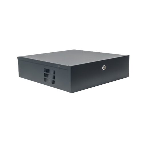 DVR/ NVR Lockable Safebox with Fan (Black/ 15x15 Inches)