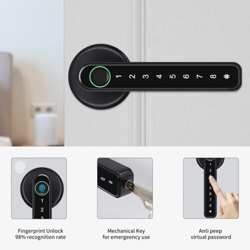 Smart Fingerprint Biometric Door Lock Handle