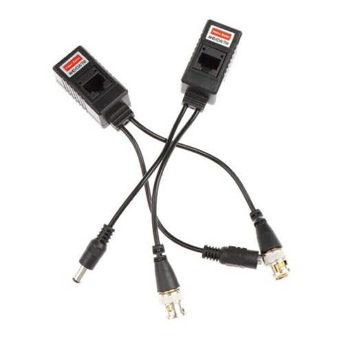 CCTV Video HD T-Type Balun 8MP (Black)