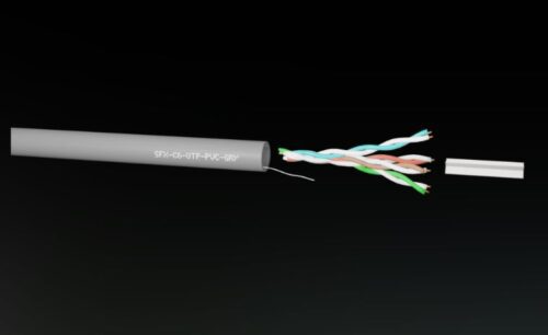 1M Securi-flex SFX/Cat6 UTP PVC Cable (Grey)