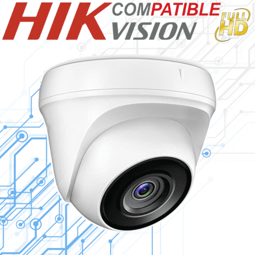 Unbranded - Dome Camera 2.4 MP 3.6 MM Full HD (Black/ Night Vision/ Sony Chipset)