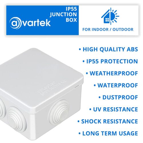 Unbranded - IP55 Junction Box (85x85x50/ Grey)
