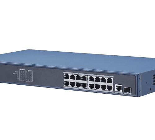 Hikvision - 16 Port Gigabit Unmanaged POE Switch