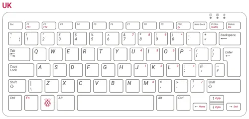 Raspberry Pi - 400 Desktop Computer Kit (UK layout)
