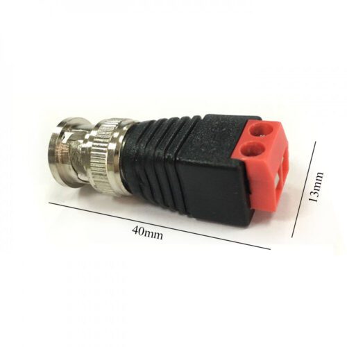 Wire to Male BNC Plug Red Pro
