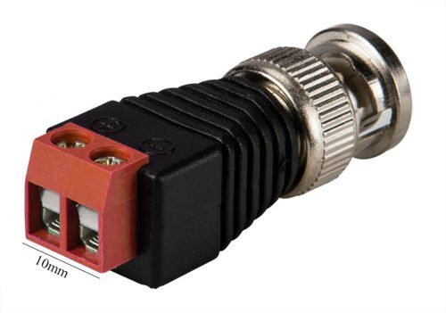 Wire to Male BNC Plug Red Pro